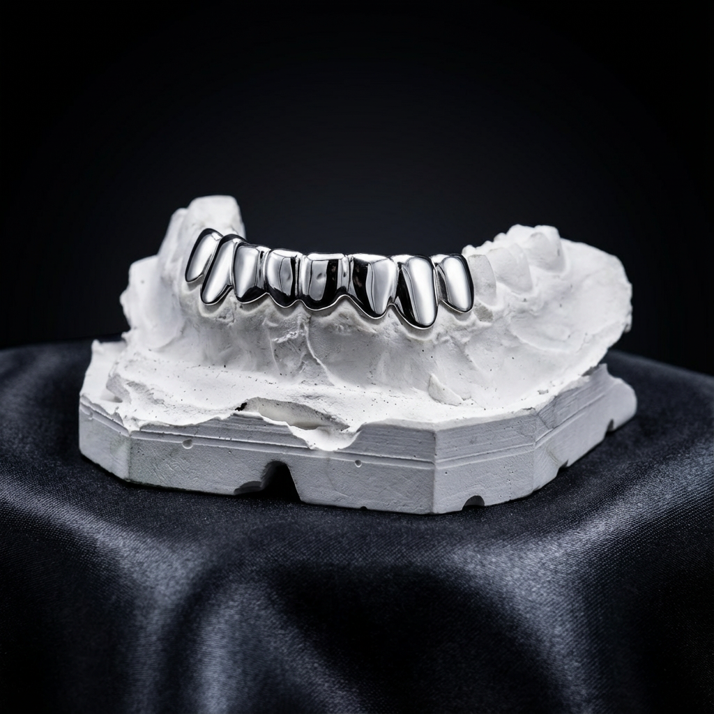 Full bottom set Grillz in silver
