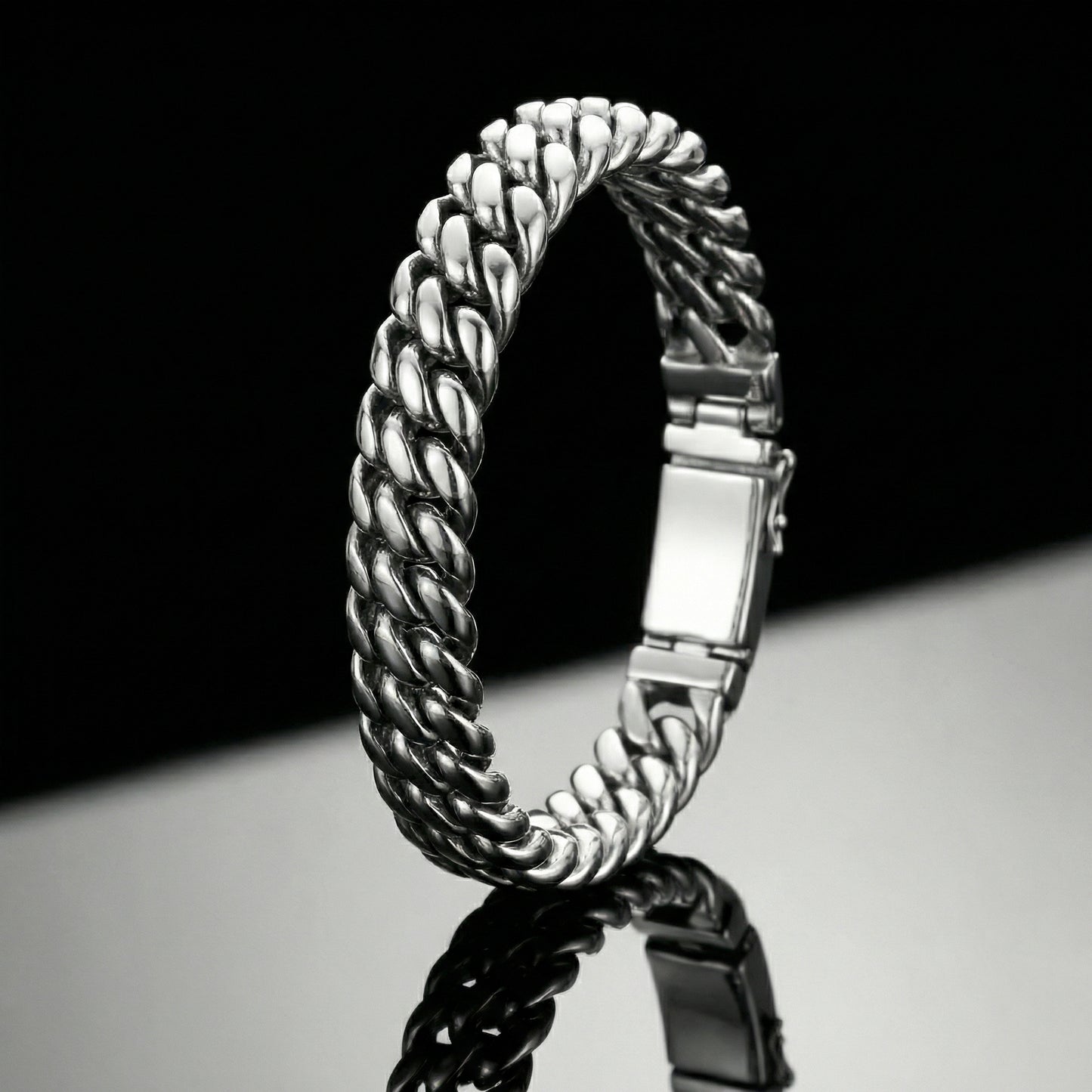 925 Silver men's bracelet bismarck link